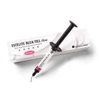 ESTELITE BULK FILL Flow, restauración dental con material de resina de alta calidad, ideal para rellenos y reconstrucciones en odontología.
