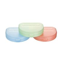 Cubeta odontológica personalizada en colores azul, verde y rosa para uso dental, duradera y de alta calidad, ideal para clínicas dentales y tratamientos odontológicos seguros y eficaces.