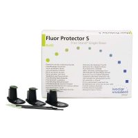 Ligaduras protectoras de fluor para odontología, envases de repuesto para protección individual en tratamientos dentales.