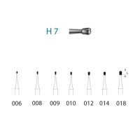 Profilo de microabrasión odontológica H7 para reparación dental de última generación.