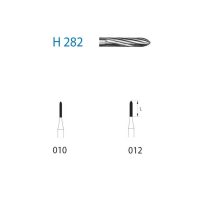 H 282 fresa odontológica con revestimiento de cerámica para restauraciones dentales, diseño preciso para operaciones de odontología estética y restauradora en clínicas dentales españolas.