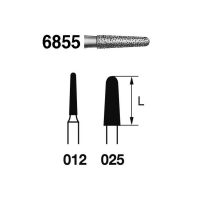 Borrador de corona dental personalizado para prótesis y odontología, con diseño ergonómico y características específicas para diferentes tratamientos dentales.