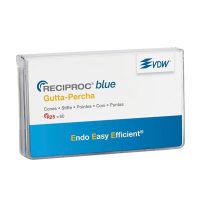Reciproc blue Gutta-Percha para obturación de raíces dentales, fitogutta de alta calidad para procedimientos endodónticos, compatible con técnicas eficientes y personalizadas en odontología.