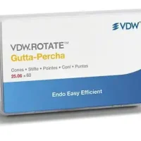 VDW Gutta-Percha rotatoria, material odontológico personalizado para endodoncia, ofreciendo precisión y eficiencia en tratamientos dentales, disponible en EXAmedic.