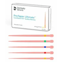 ProTaper Ultimate Gutta-Percha, productos odontológicos personalizados para tratamientos endodónticos, con puntas de obturación ajustadas para una mejor conservación del conducto.