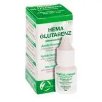 Hema Glutabenz, crema desensibilizante para odontología, con cloruro de etilo y flúor, diseñada para reducir sensibilidad dental y aliviar molestias en tratamientos odontológicos.