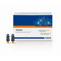 Ionolux productos odontológicos personalizados para restauración dental, luz-curing, vidrio ionómero y cápsulas de aplicación para odontólogos. Calidad y precisión en soluciones odontológicas.