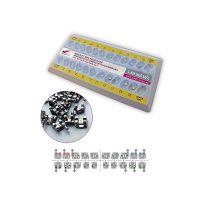 Brackets de ortodoncia metálicos mini para tratamientos dentales personalizados y eficientes.
