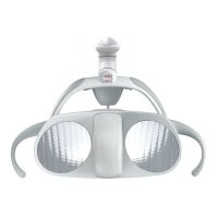 Lámpara de estudio dental LED, ideal para clínicas odontológicas, con iluminación brillante y ajustable para procedimientos precisos. Diseño ergonómico y duradero para profesionales dentales.