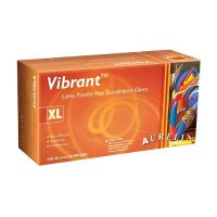 GUANTES EXAMEDIC VIBRANT XL, GUANTES DESFECTANTES SIN POLVO DE LATEX, PARA EXAMENES ODONTOLÓGICOS Y MÉDICOS.