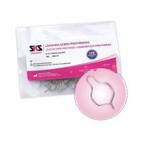 Cinta de alambre de acero preformado para ortodoncia, paquete de 100 unidades, ideal para ortodoncistas y tratamientos dentales profesionales.