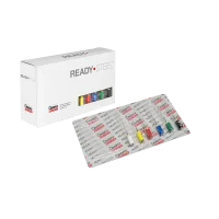 Teningo con sellos de colores para bloqueo y protección en odontología, ideal para restauraciones y procedimientos dentales seguros.