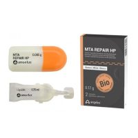 MTA Repair HP, material de reparación odontológico bioelastico y de alta plasticidad para restauraciones dentales, con envases de 0.085 g y 0.25 ml, ideal para odontólogos.