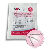 Muelles Ni-Ti cerrados para ortodoncia, 10 unidades, ideales para dispositivos odontológicos personalizados.