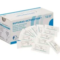 Suturadoras quirúrgicas Octosutur, paquetes con 12 unidades, ideal para procedimientos odontológicos y cirugías maxilofaciales, fabricadas para una sutura precisa y segura.