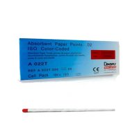 Absorbent papel de puntos para radiografías dentales, tamaño ISO 180, ideal para productos odontológicos personalizados y procedimientos clínicos.