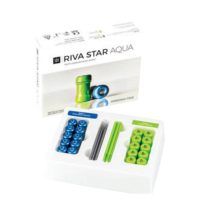 Riva Star Aqua productos odontológicos personalizados para blanqueamiento dental con ingredientes activos y accesorios de alta calidad.