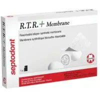 Resina R.T.R. + Membrana de doble capa para restauraciones dentales, productos odontológicos personalizados de alta calidad y precisión, ideal para profesionales en odontología.