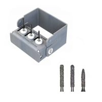 Punta de fresas para odontología con mango en caja de almacenamiento, ideal para trabajos de precision en procedimientos dentales y odontológicos.