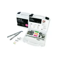 Unica introkit anterior, kit de instrumentos odontológicos personalizados para restauraciones dentales, en estuche con accesorios y componentes intercambiables de alta precisión.