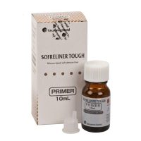 Sofreliner Tough, sellador de dentina de silicona para restauraciones dentales personalizadas en odontología.