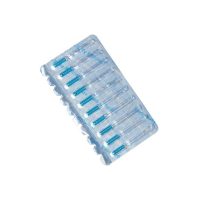 Ampollas de códigos para aplicaciones odontológicas personalizadas en envase de blíster.