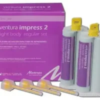 Ventura Impress 2 material de impresión dental para óptima toma de impresiones, incluido en set ligero y regular, ideal para profesionales odontológicos que buscan precisión y calidad.