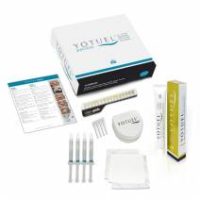 Alt: Kit odontológico personalizado con moldes, productos y herramientas para tratamientos dentales de alta calidad.